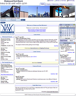 New look for Westmount Park Church Website