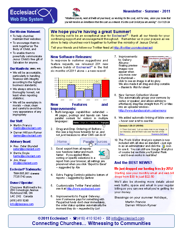 Download Newsletter 3 - Summer 2011